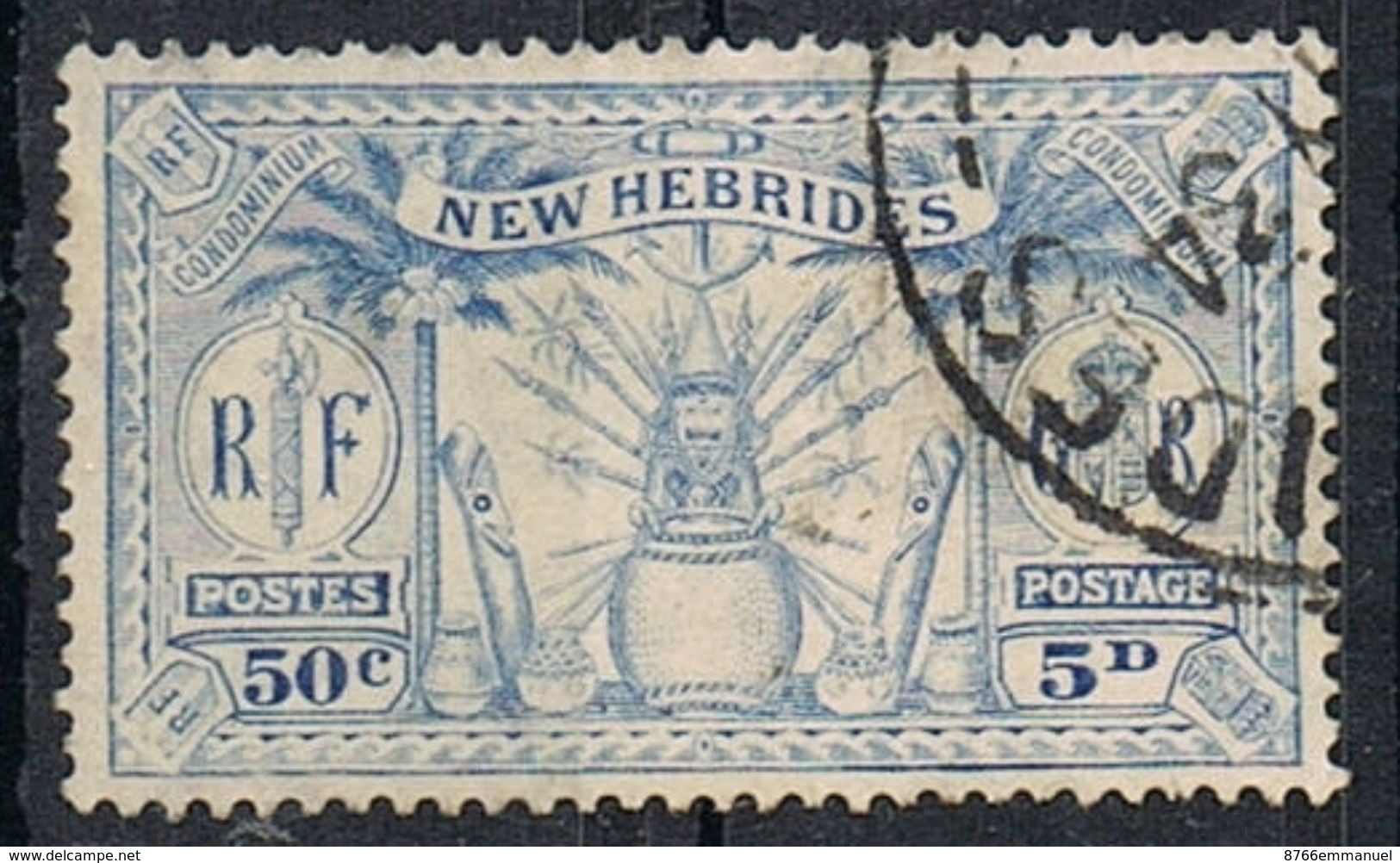 NOUVELLES-HEBRIDES N°95 - Used Stamps