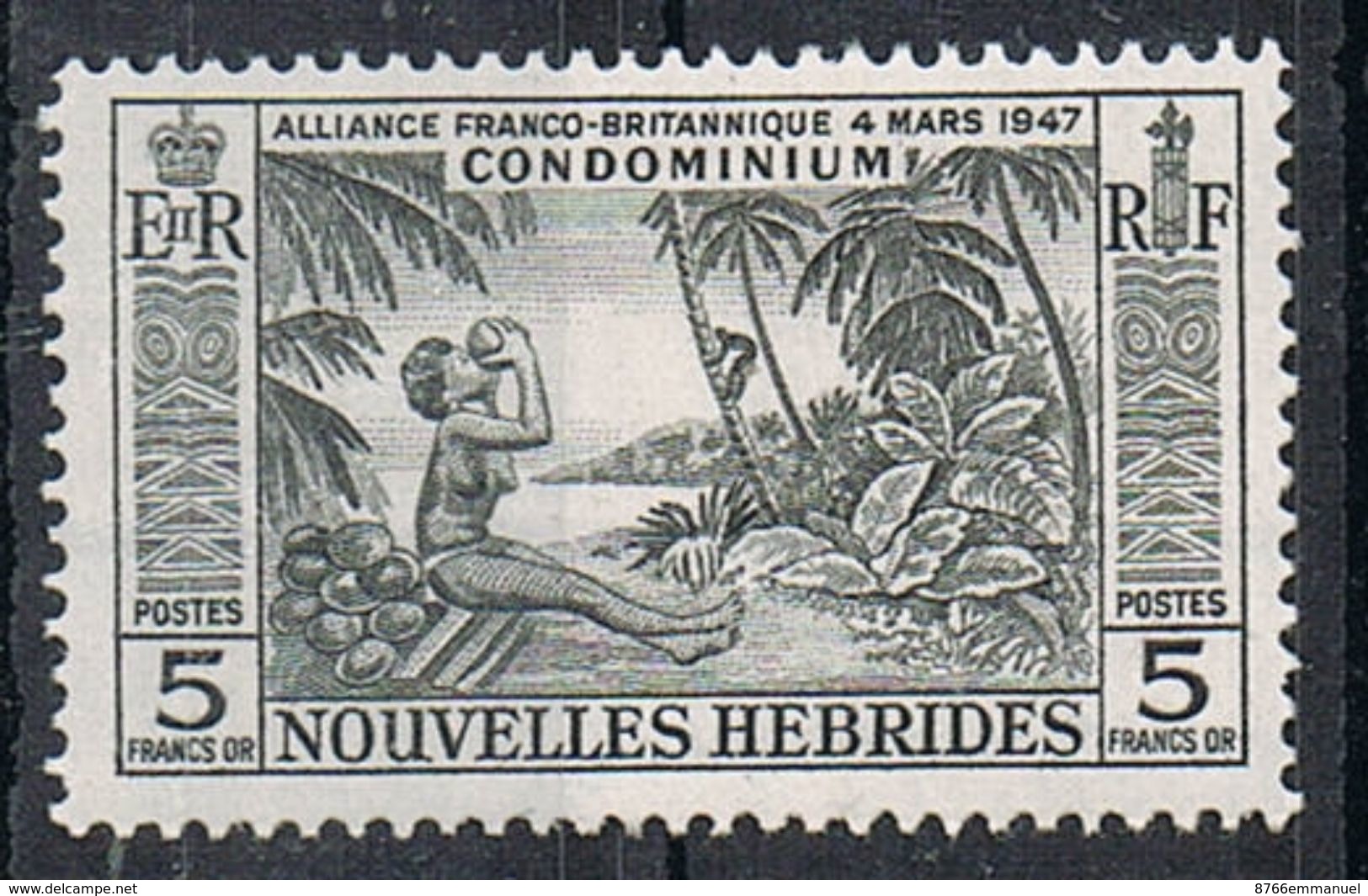 NOUVELLES-HEBRIDES N°185 N* - Unused Stamps