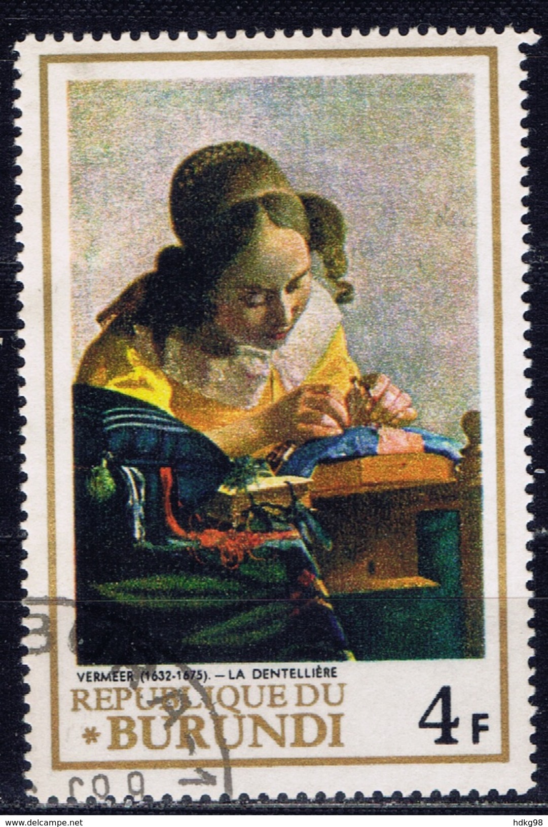 RU+ Burundi 1968 Mi 397 Vermeer - Used Stamps