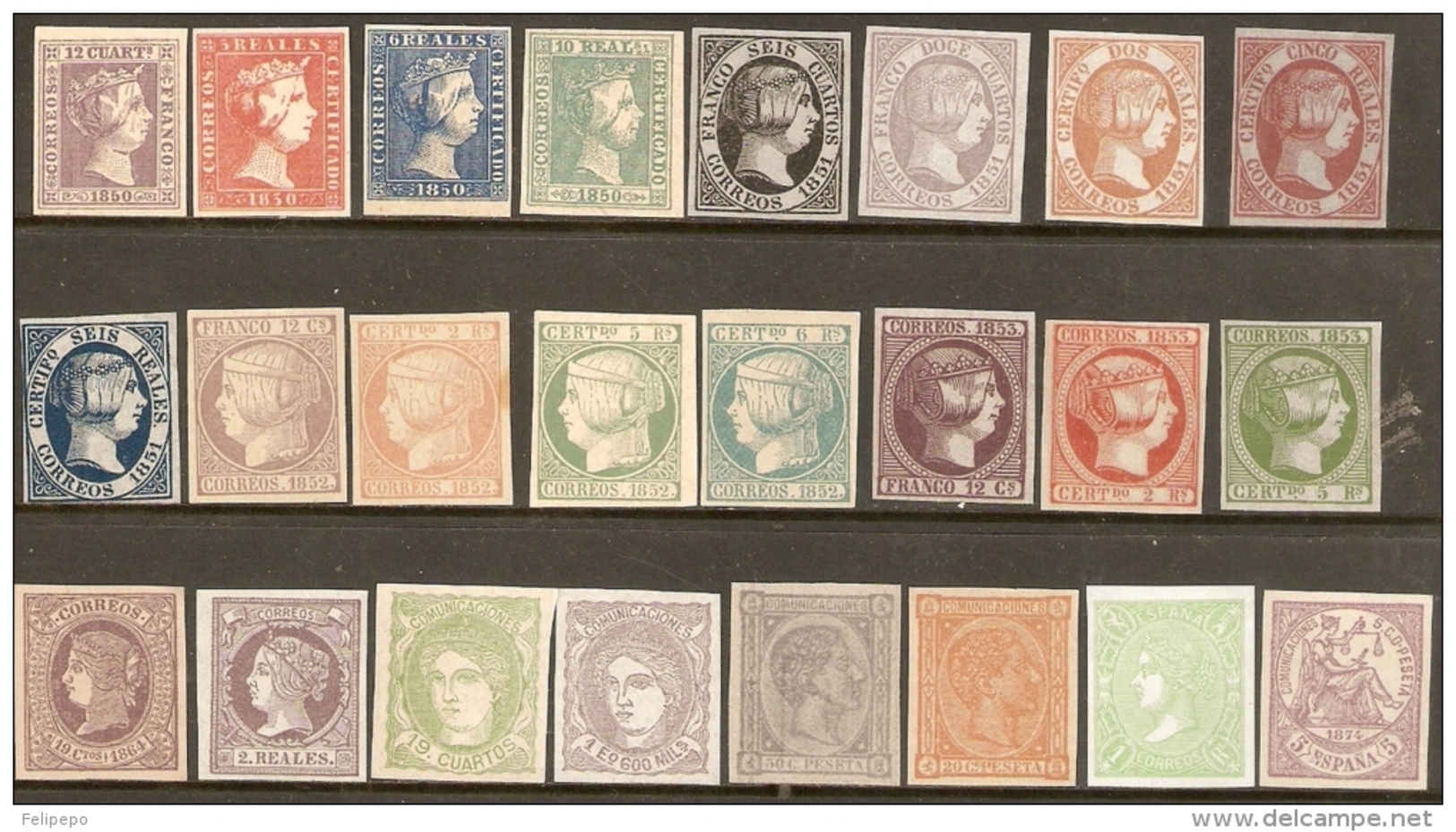LOTE DE 24 SELLOS PERFECTOS - Unused Stamps