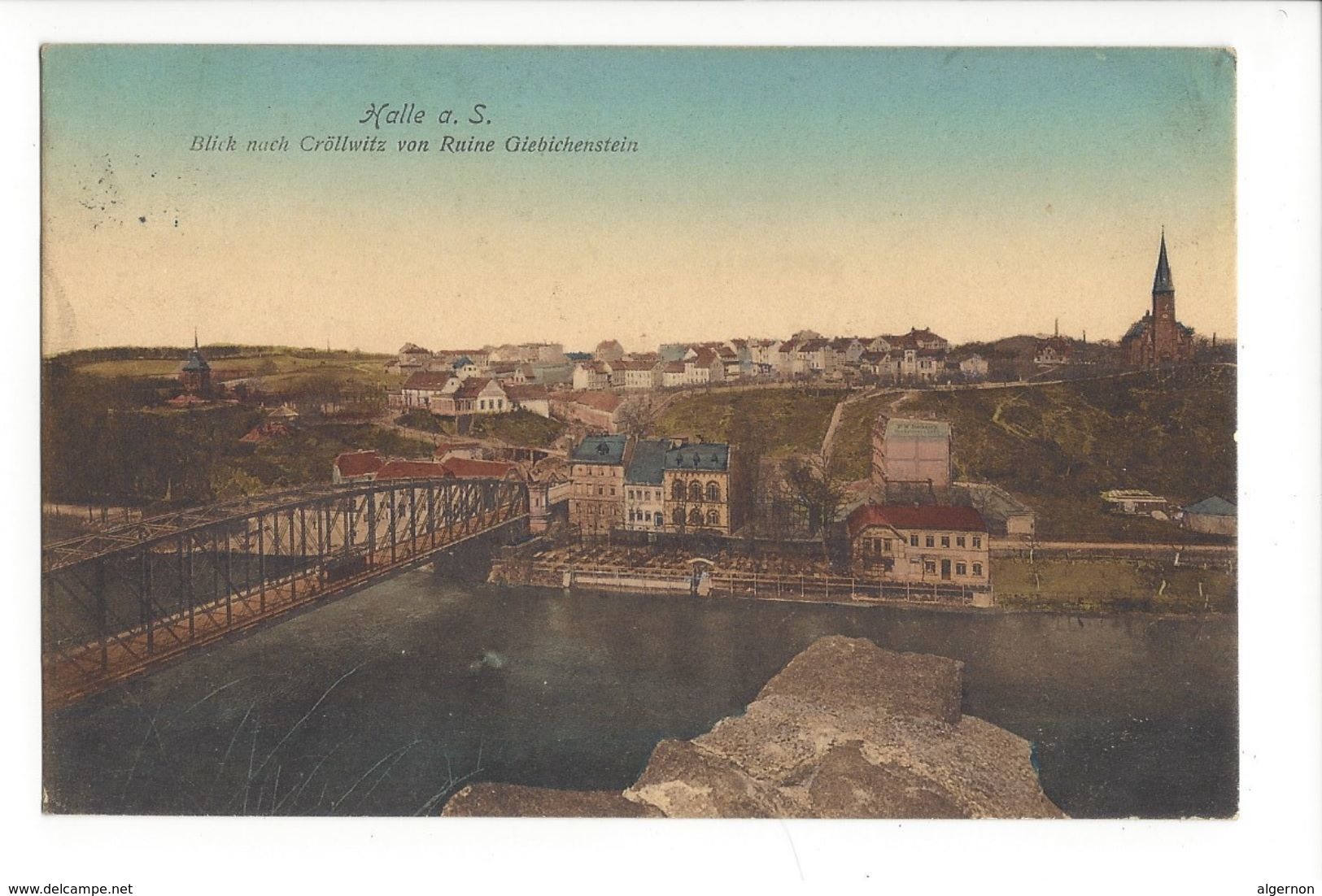 17349 - Halle A. S. Blick Nach Cröllwitz Von Ruine Giebichenstein - Halle (Saale)