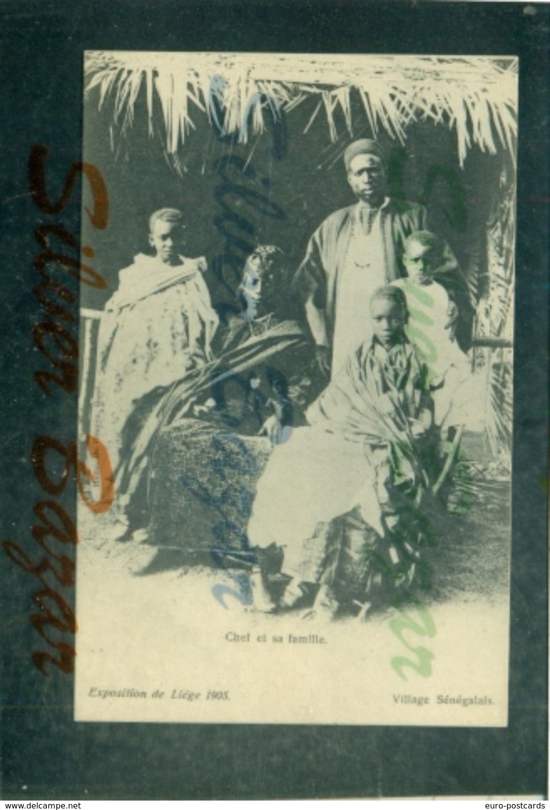 VILLAGE SENEGALAIS - EXPOSITION DE LIEGE 1905 - Senegal
