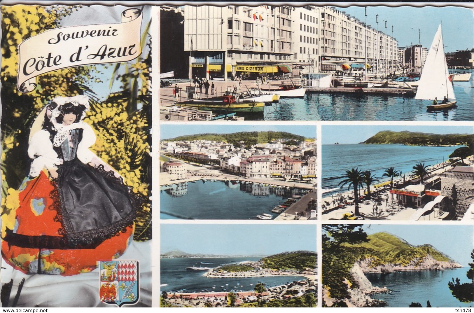 83----SOUVENIR COTE D'AZUR--toulon-la Seyne-les Sablettes-cap Sicie-saint-mandrier--multivues--voir 2 Scans - Other & Unclassified