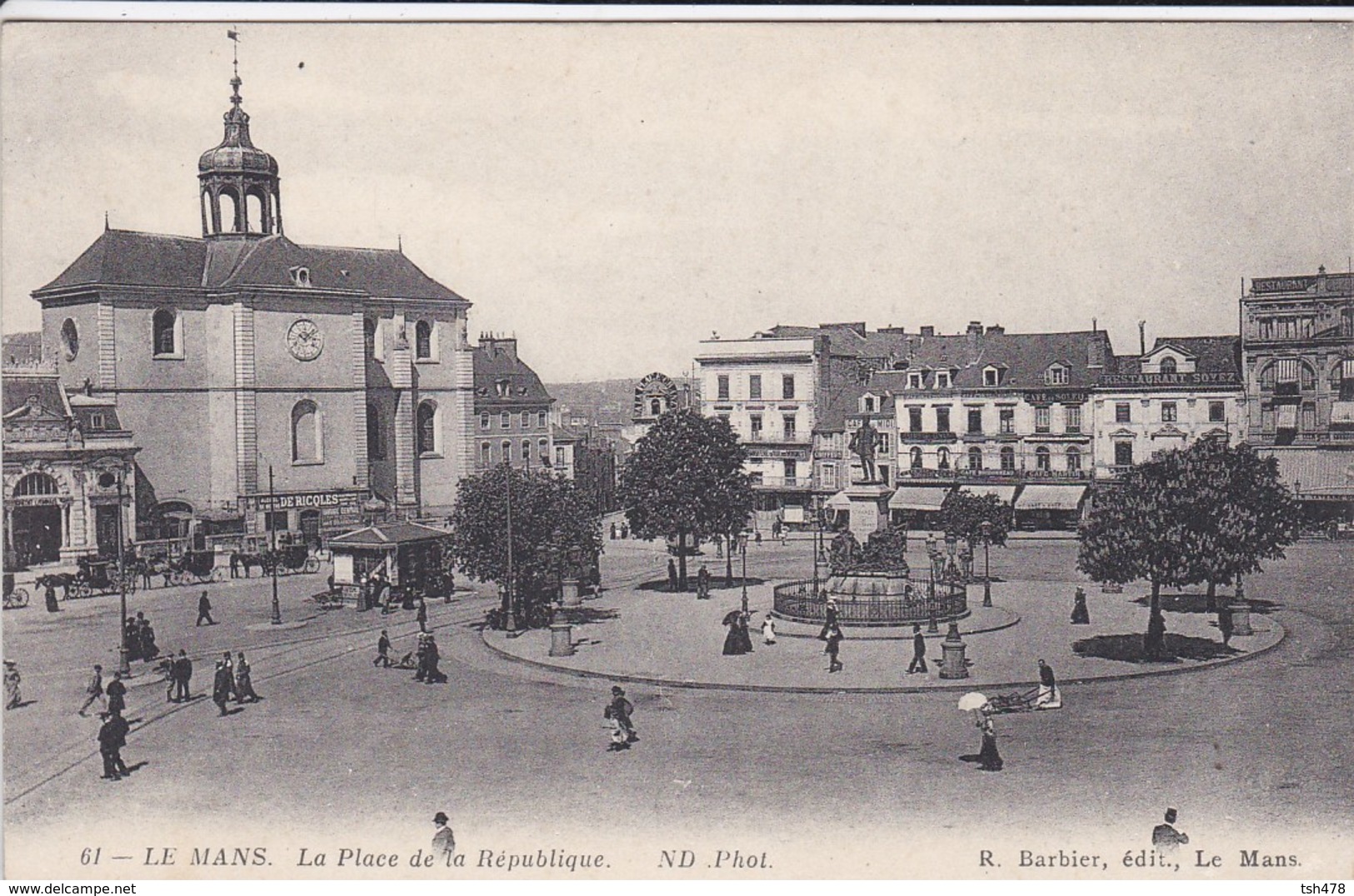 72----LE MANS---la Place De La République--voir 2 Scans - Le Mans