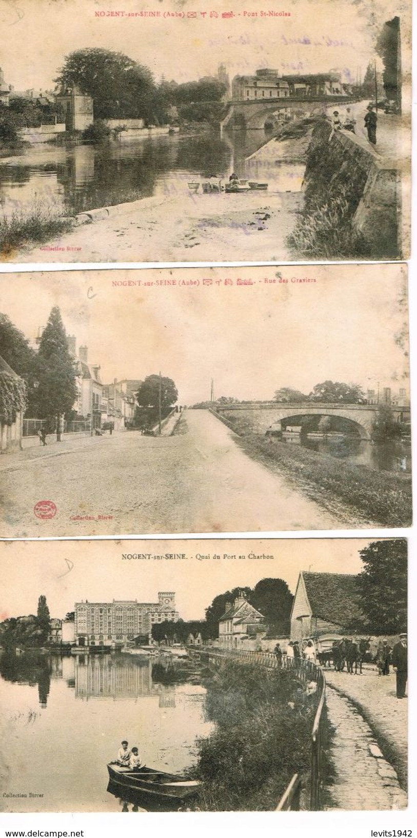 3 CARTES POSTALES - 10 - NOGENT SUR SEINE - - Nogent-sur-Seine