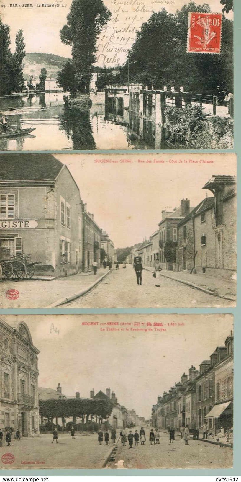 3 CARTES POSTALES - 10 - NOGENT SUR SEINE - - Nogent-sur-Seine