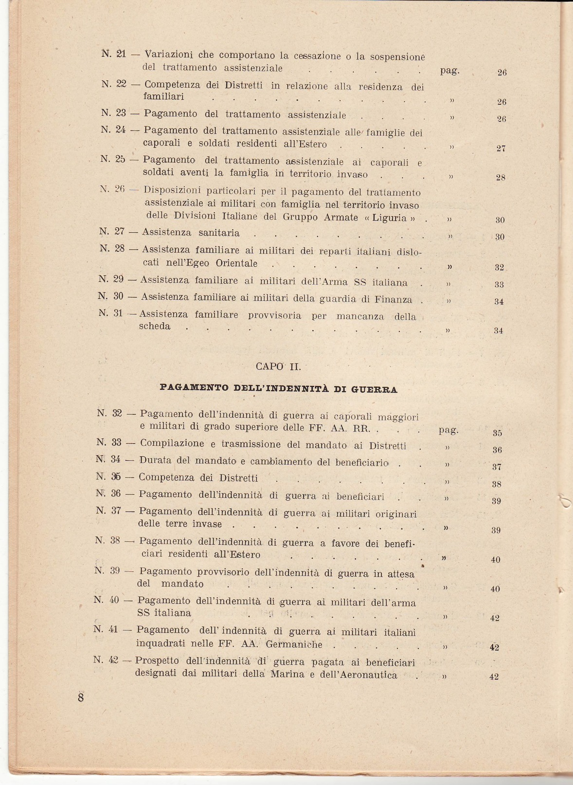 L577 RSI DISPOSIZIONI ASSISTENZA FAMIGLIE MILITARI RACCOLTA  - PAGINE 95 - Guerra 1939-45