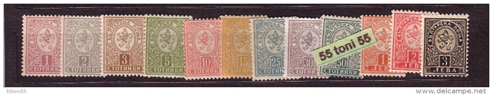 BULGARIE / Bulgaria 1889/96 Stotinki - Petit Leone - 12v &ndash; MNH - Neufs