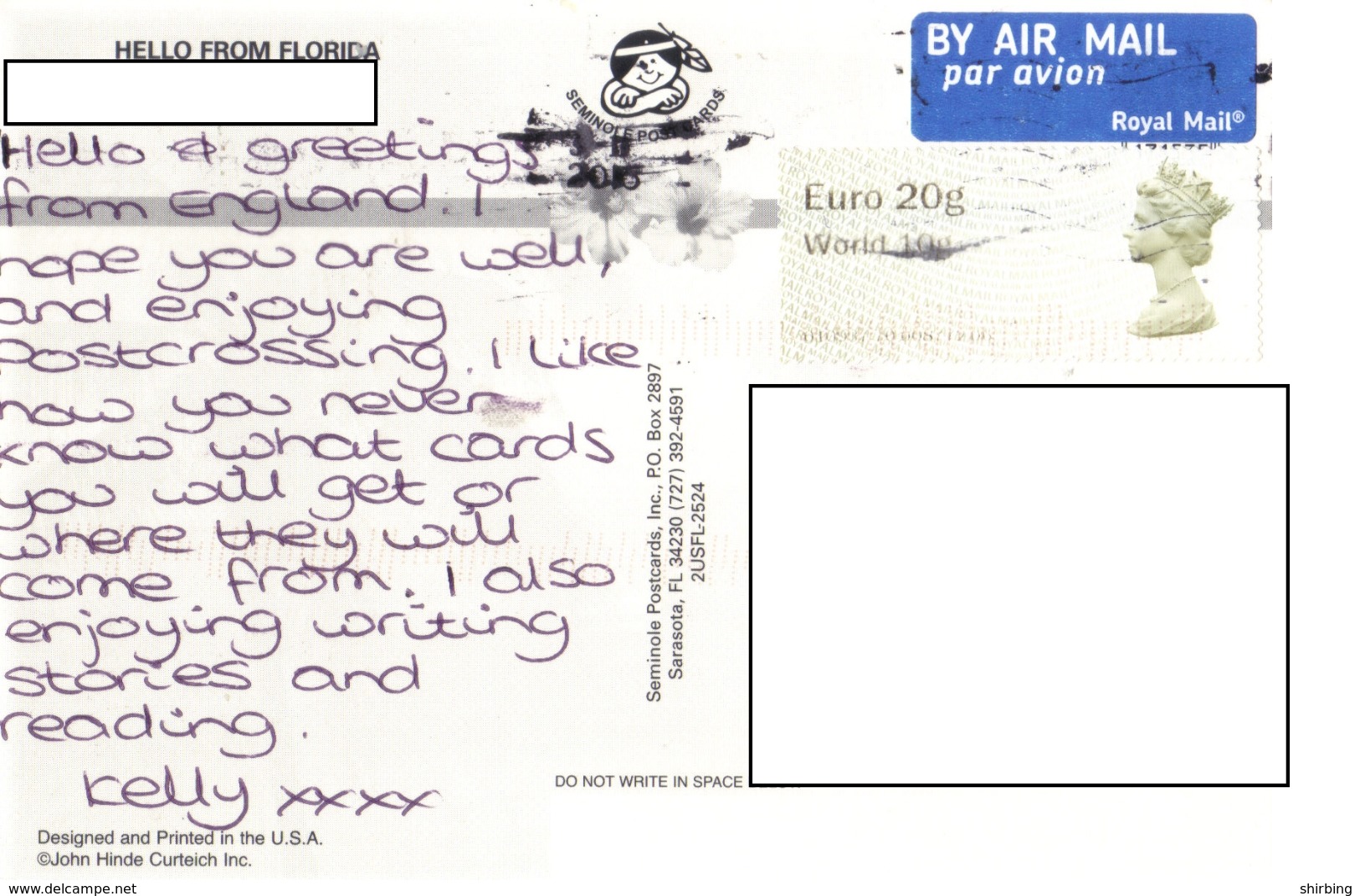 21E : Great Britain QEII World Label Stamp Used On Wildlife Postcard - Briefe U. Dokumente