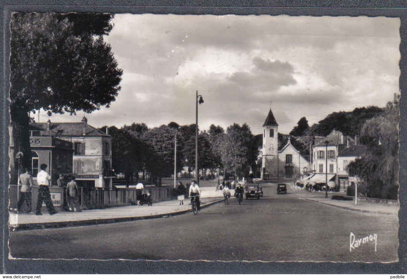 Carte Postale 94. Bry-sur-Marne  Quartier De L'église  Trés Beau Plan - Bry Sur Marne