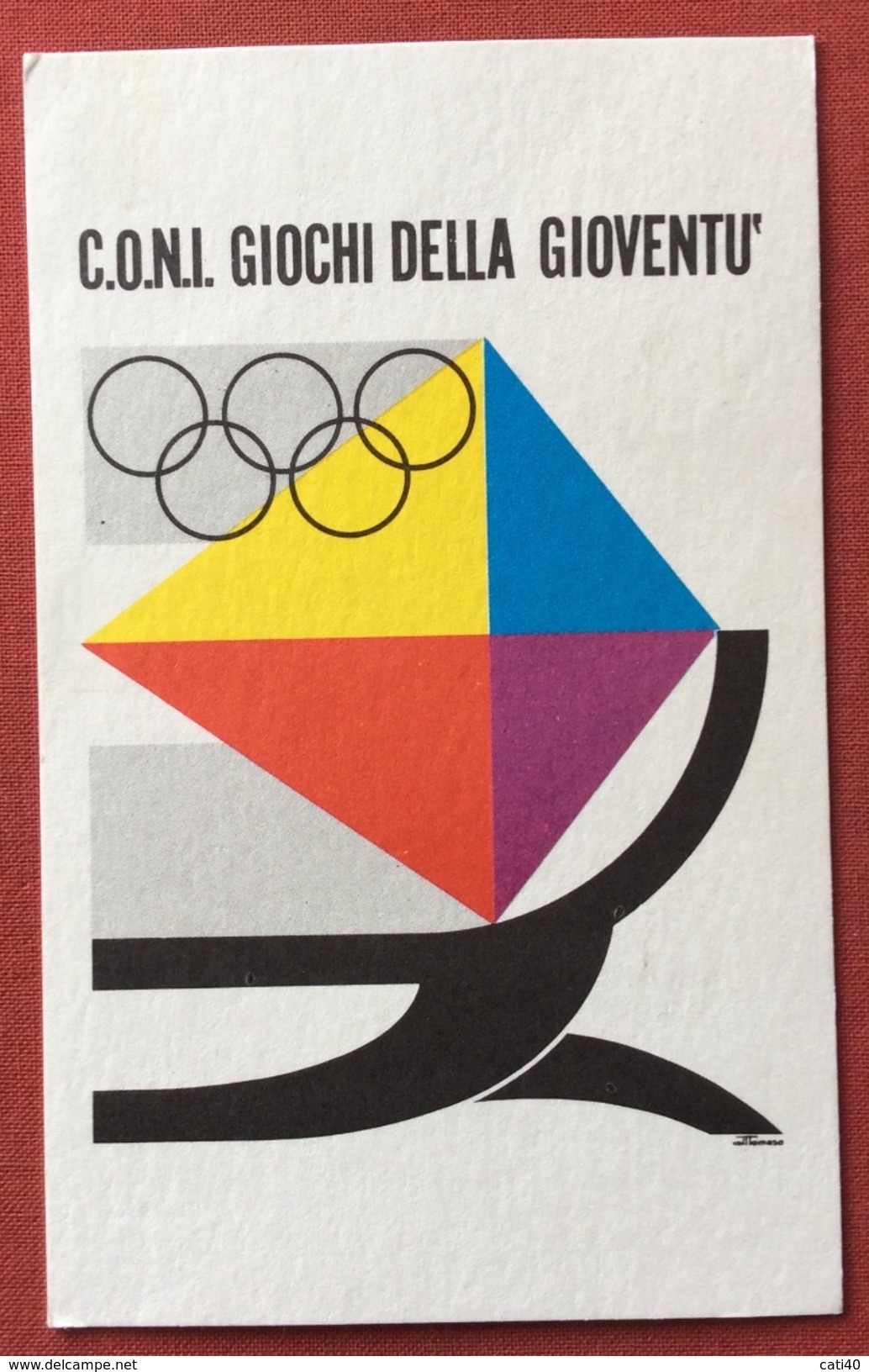 C.O.N.I. GIOCHI  DELLA GIOVENTU' CARTOLINA  2 TORNEO REGIONALE OPICINA  1973 - Non Classificati