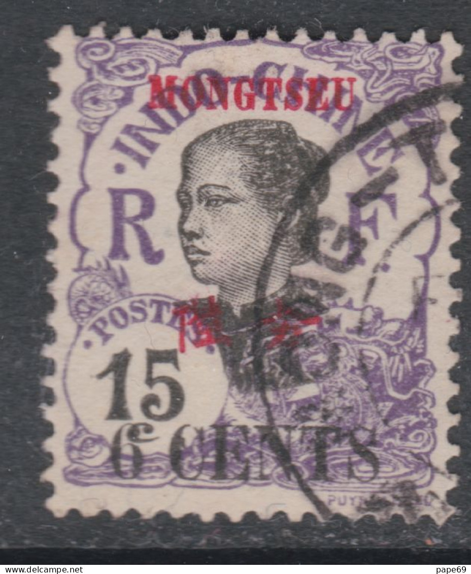 Mong-tzeu  N° 56 O  Partie De Série : Timbres D'Indochine Surchagés : 6c. Sur 15 C. Violet Oblitéré Sinon TB - Gebraucht