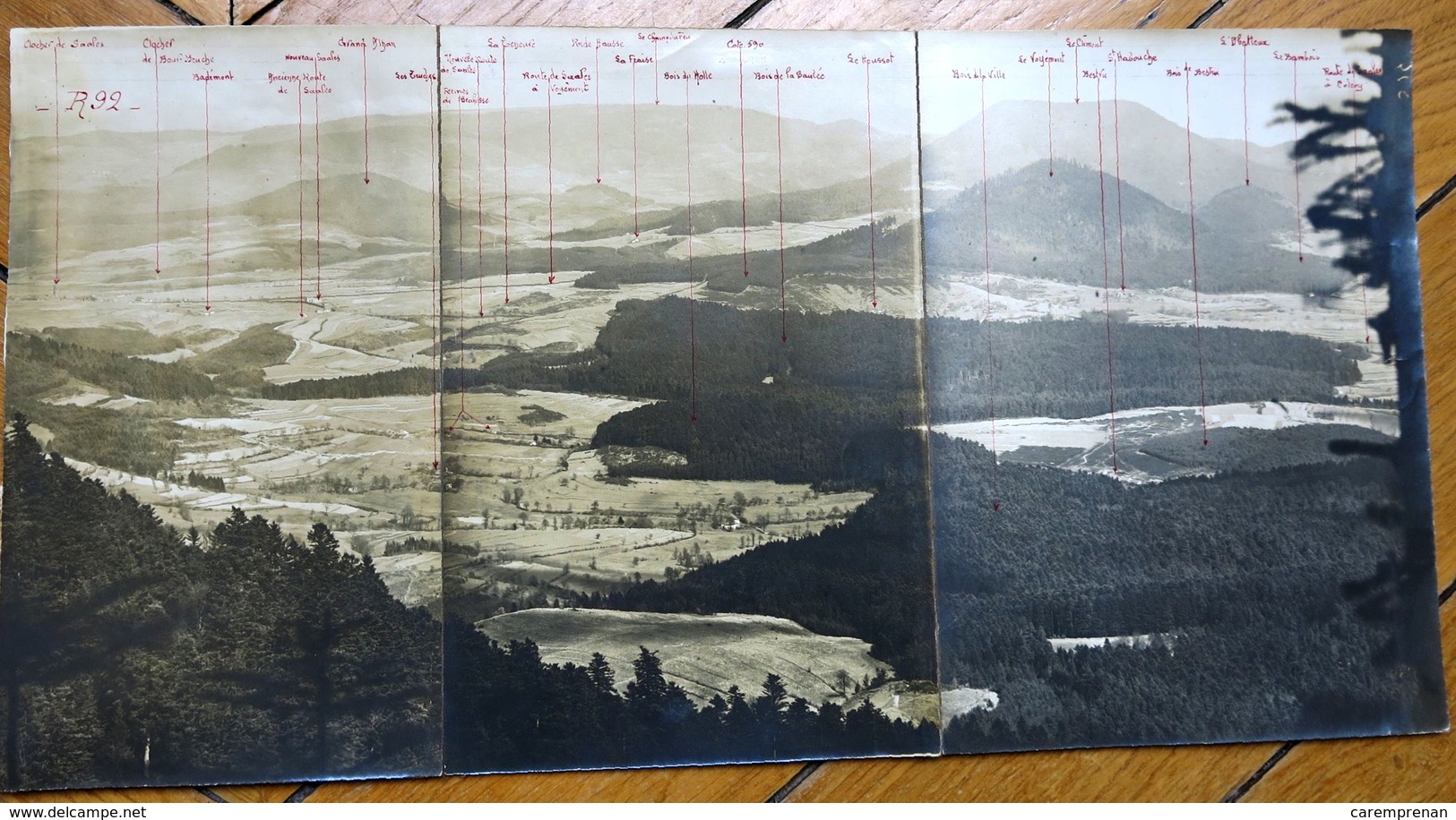Première guerre mondiale. Front des Vosges : cartes et photographies (artillerie)