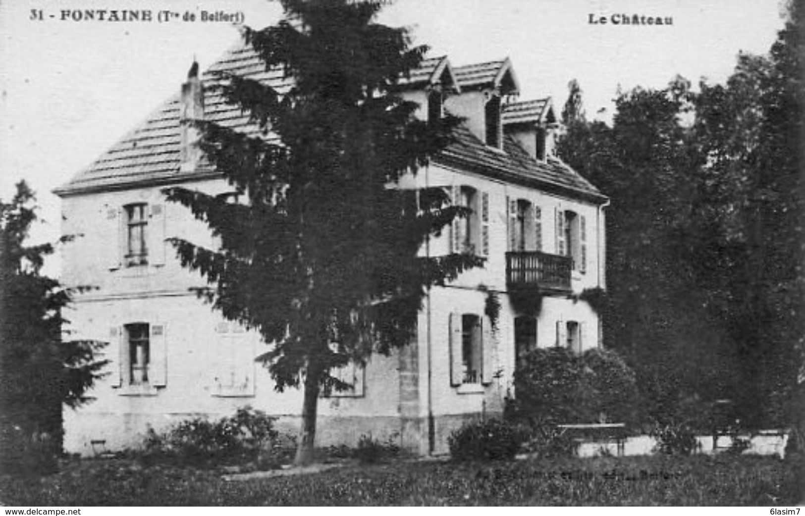 CPA - FONTAINE (90) - Aspect Du Château Au Début Du Siècle - Fontaine