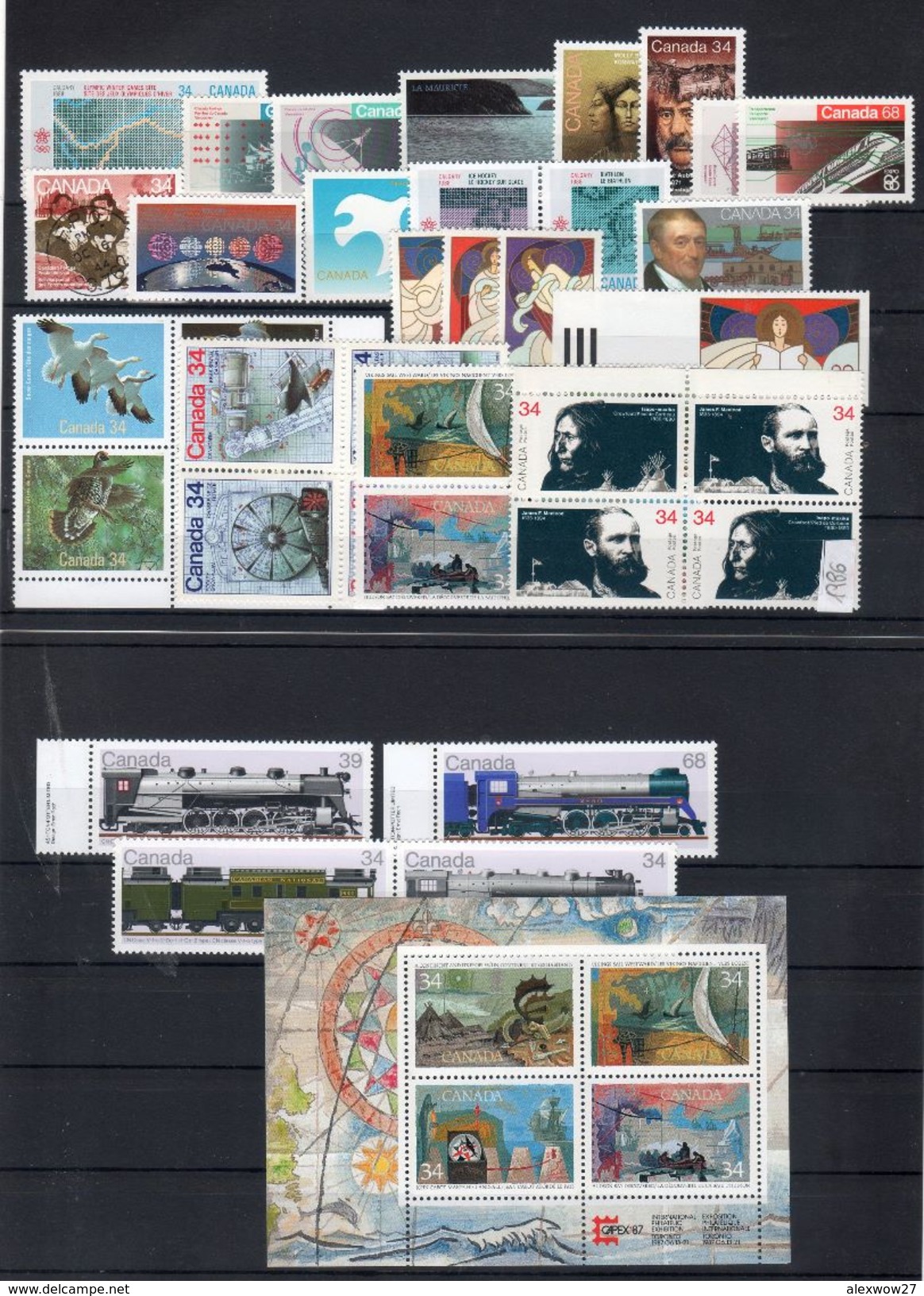 Canada 1986 --Annata Completa / Years Complete -- **MNH / VF - Complete Years