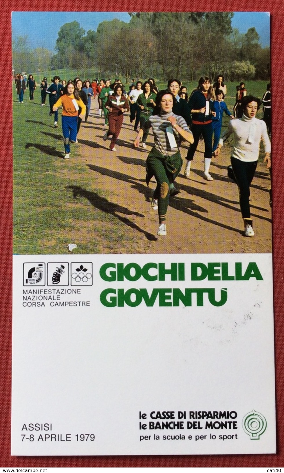 C.O.N.I. GIOCHI DELLA GIOVENTU'  CARTOLINA E ANNULLO SPECIALE SPORT INVERNALIPRE'-SAINT-DIDIER LA THUILE AOSTA 1979 - Non Classificati