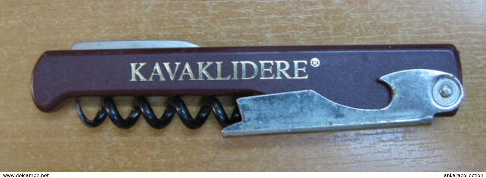 AC - KAVAKLIDERE WINE VINTAGE POCKET KNIFE, BOTTLE OPENER & CORKSCREW #2 FROM TURKEY - Apri-bottiglie/levacapsule