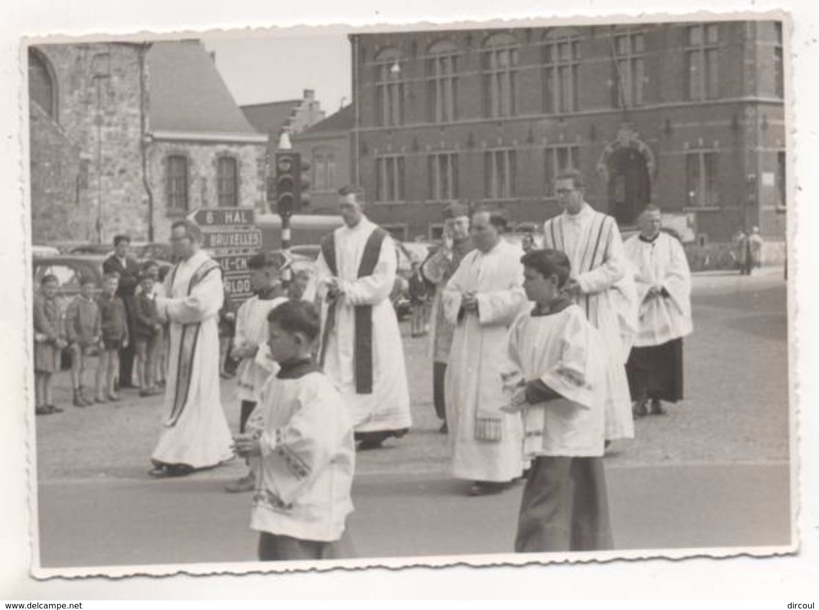 36336  - Tubize  Hôtel De Ville -  église -  Carte  Photo - Tubize