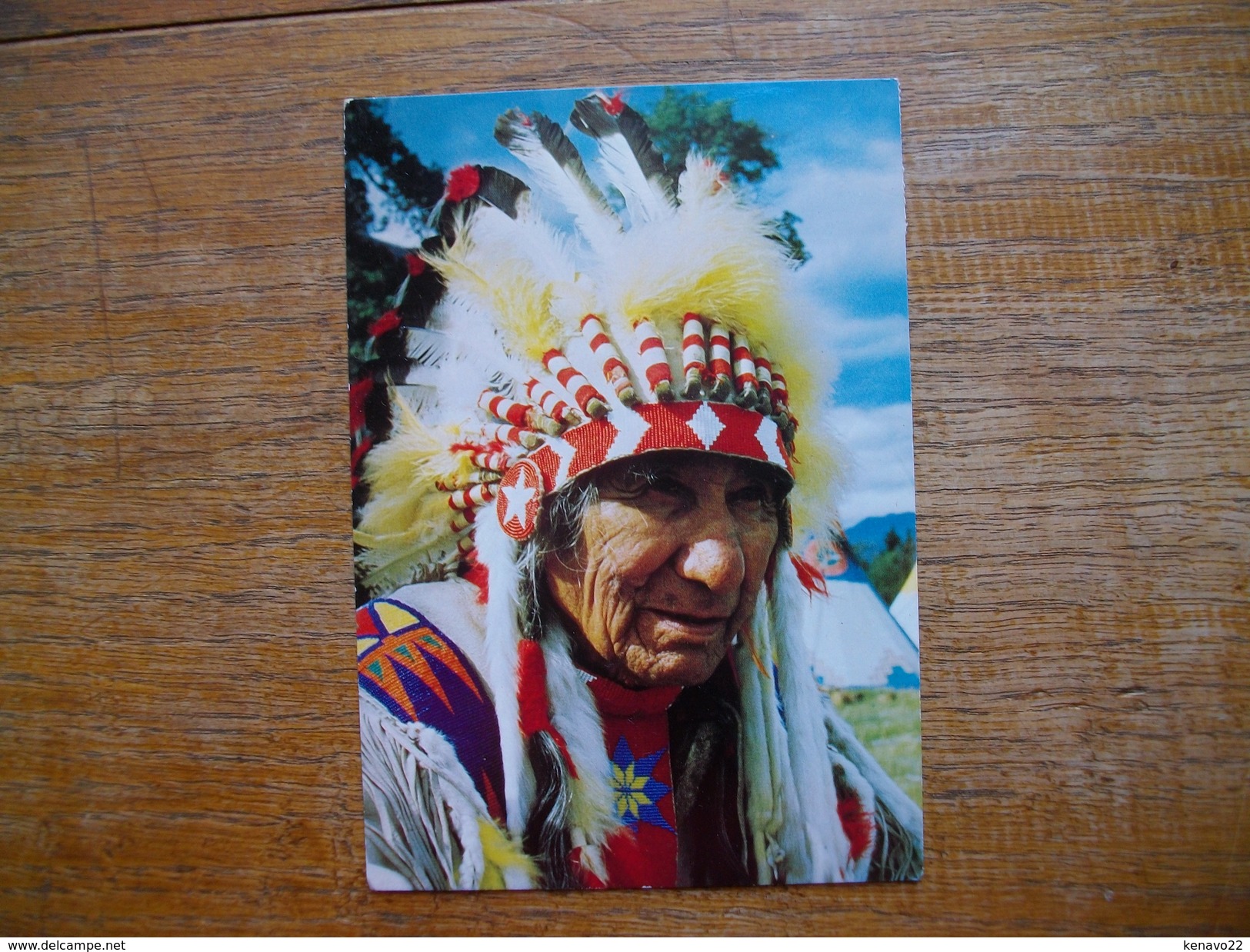 Canada , Indian Chief "" Beau Timbre "" - Cartes Modernes