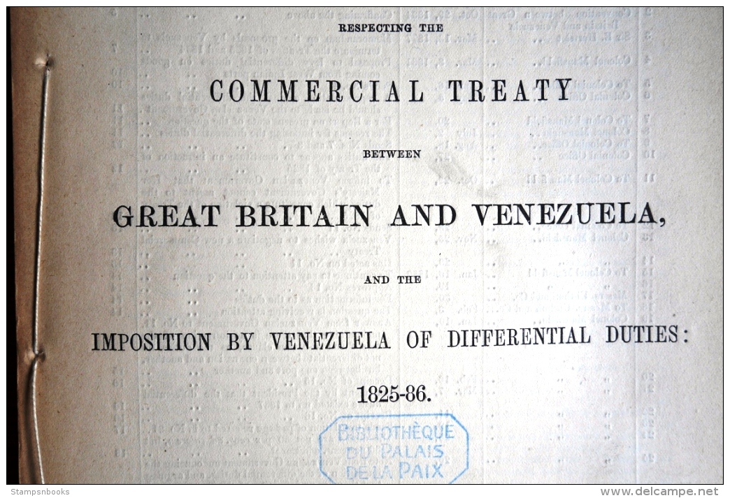 1887 HMSO British Government Parliament Report Venezuela Commercial Treaty 79 Pages - Historical Documents