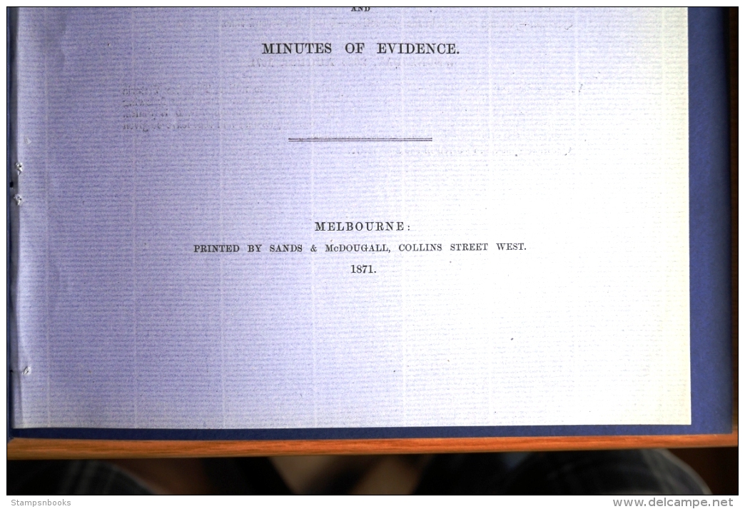 1871 Australia Victoria Racing Club Melbourne Horses Report (9 Pages) - Historical Documents