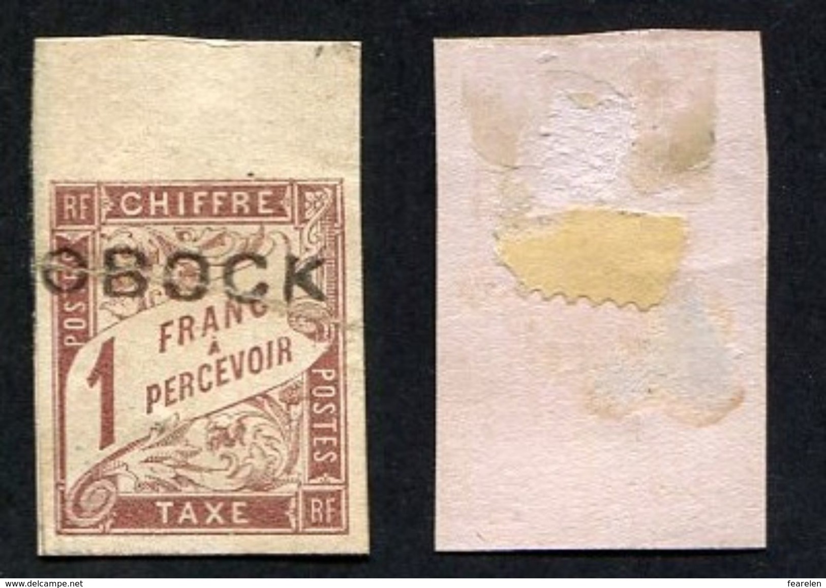 Colonie Française, Obock Taxe N°16 Neuf Sur Fragment ; Qualité Standard - Unused Stamps