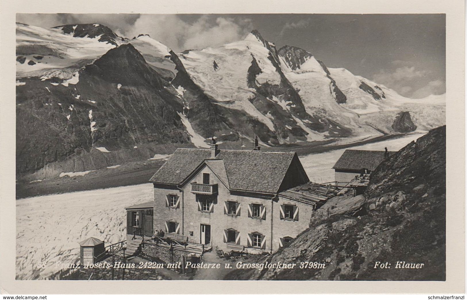 AK Grossglockner Hotel Altes Franz Josefs Josephs Haus Pasterzengletscher Pasterze Gletscher A Heiligenblut Kals Matrei - Heiligenblut