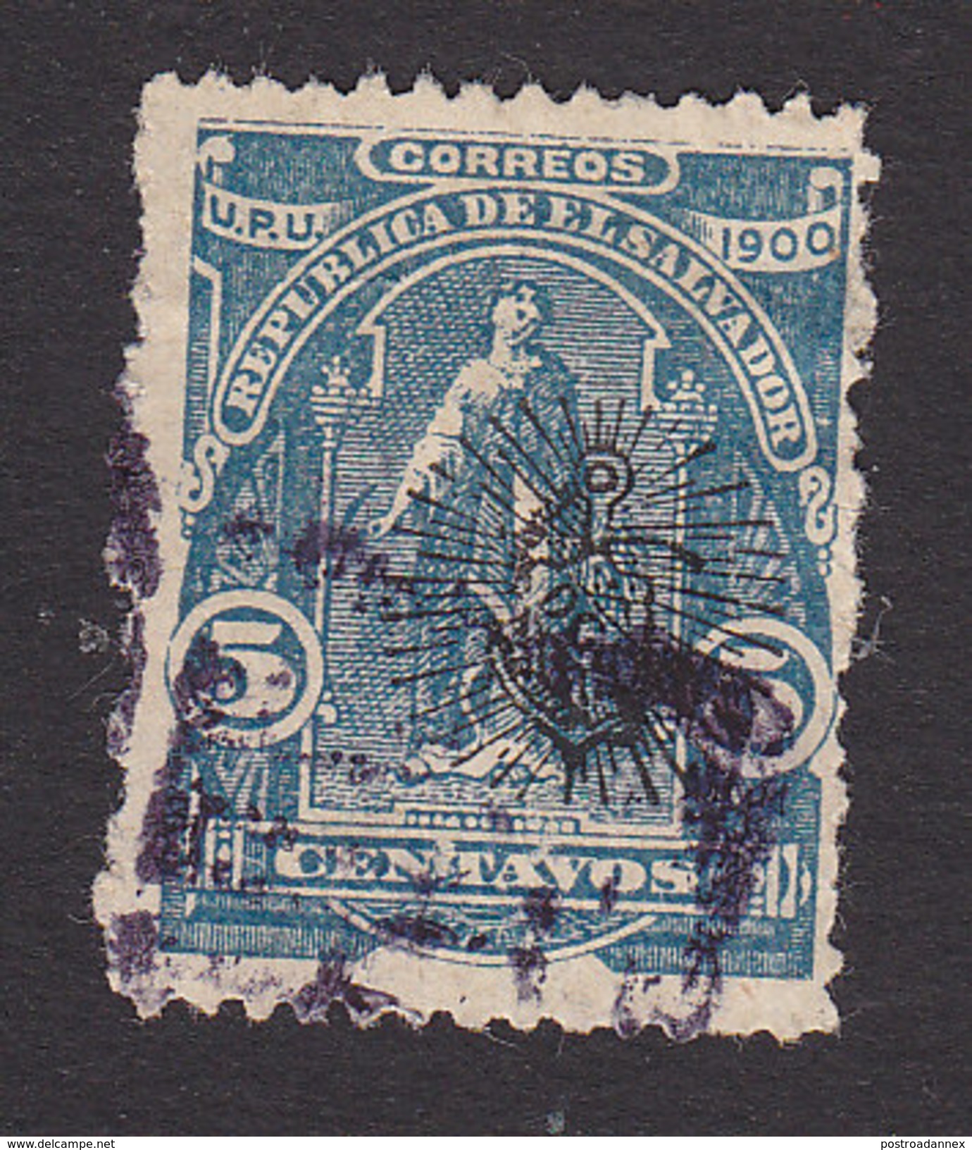 El Salvador, Scott #273a, Used, Ceres Overprinted, Issued 1900 - El Salvador