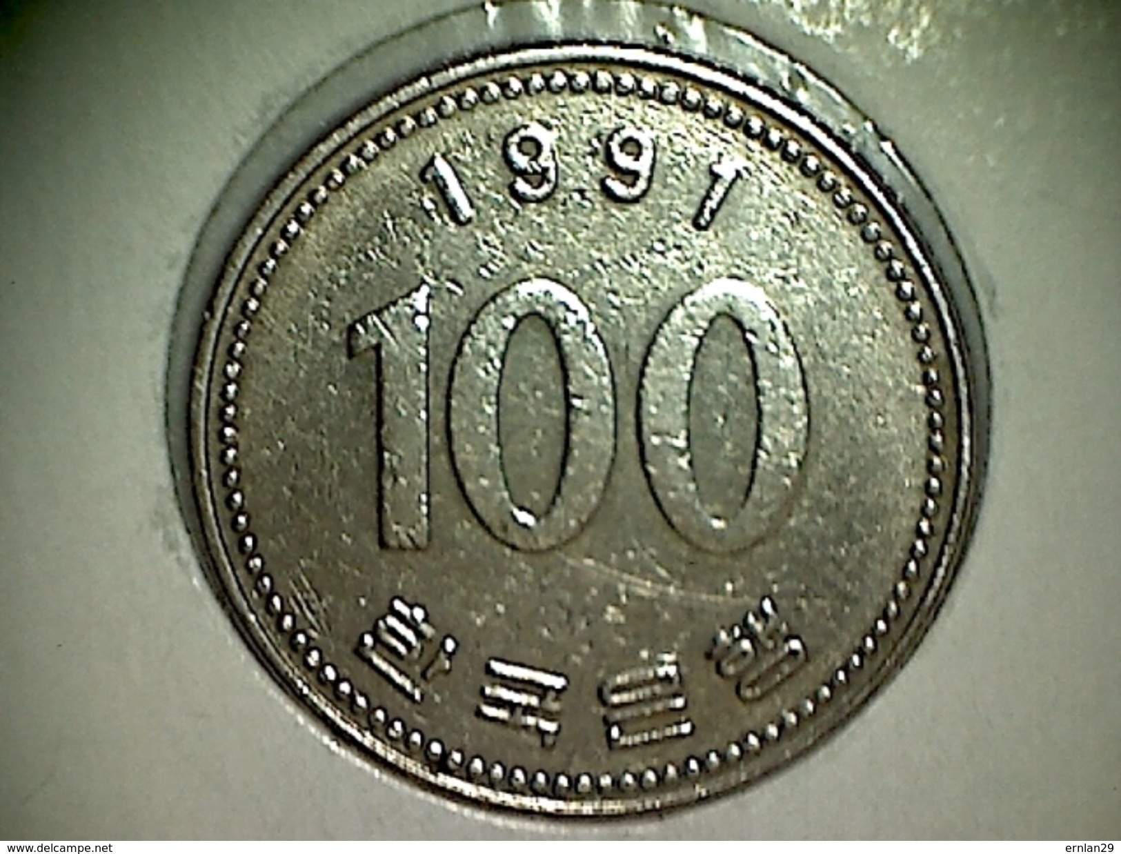 Korea - Sud  100 Won 1991 - Corée Du Sud