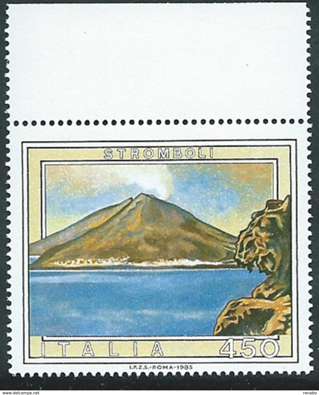 Italia, Italy 1985; Stromboli: Piccola Isola Delle Eolie, Con Un Vulcano Attivo, A Small Island, Active Volcano. Nuovo. - Vulcani