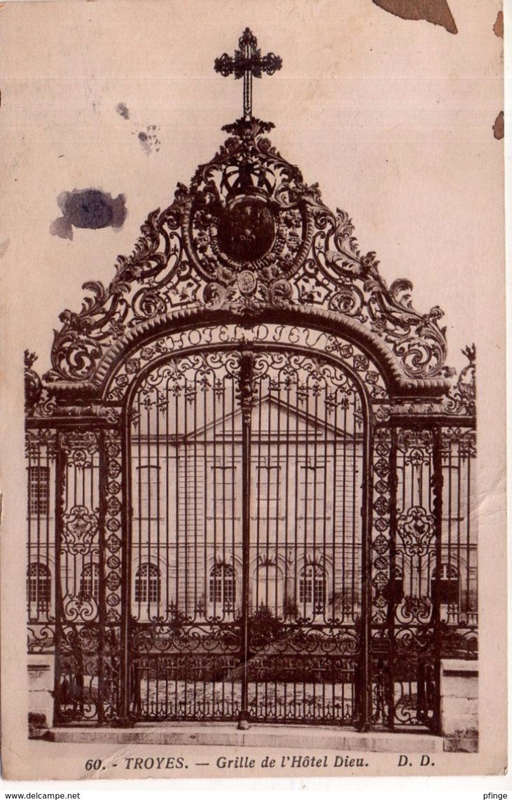 Troyes - Grille De L'Hôtel-Dieu - Troyes