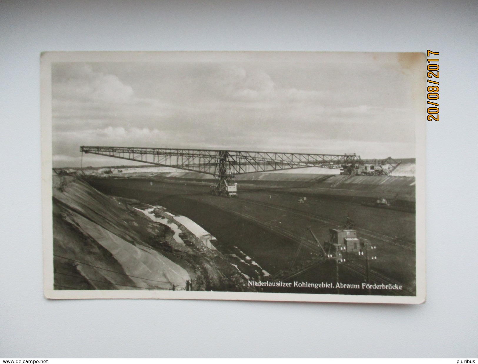 NIEDERLAUSITZER KOHLENGEBIET ABRAUM FÖRDERBRÜCKE , MINING  ,  OLD POSTCARD , 0 - Cottbus