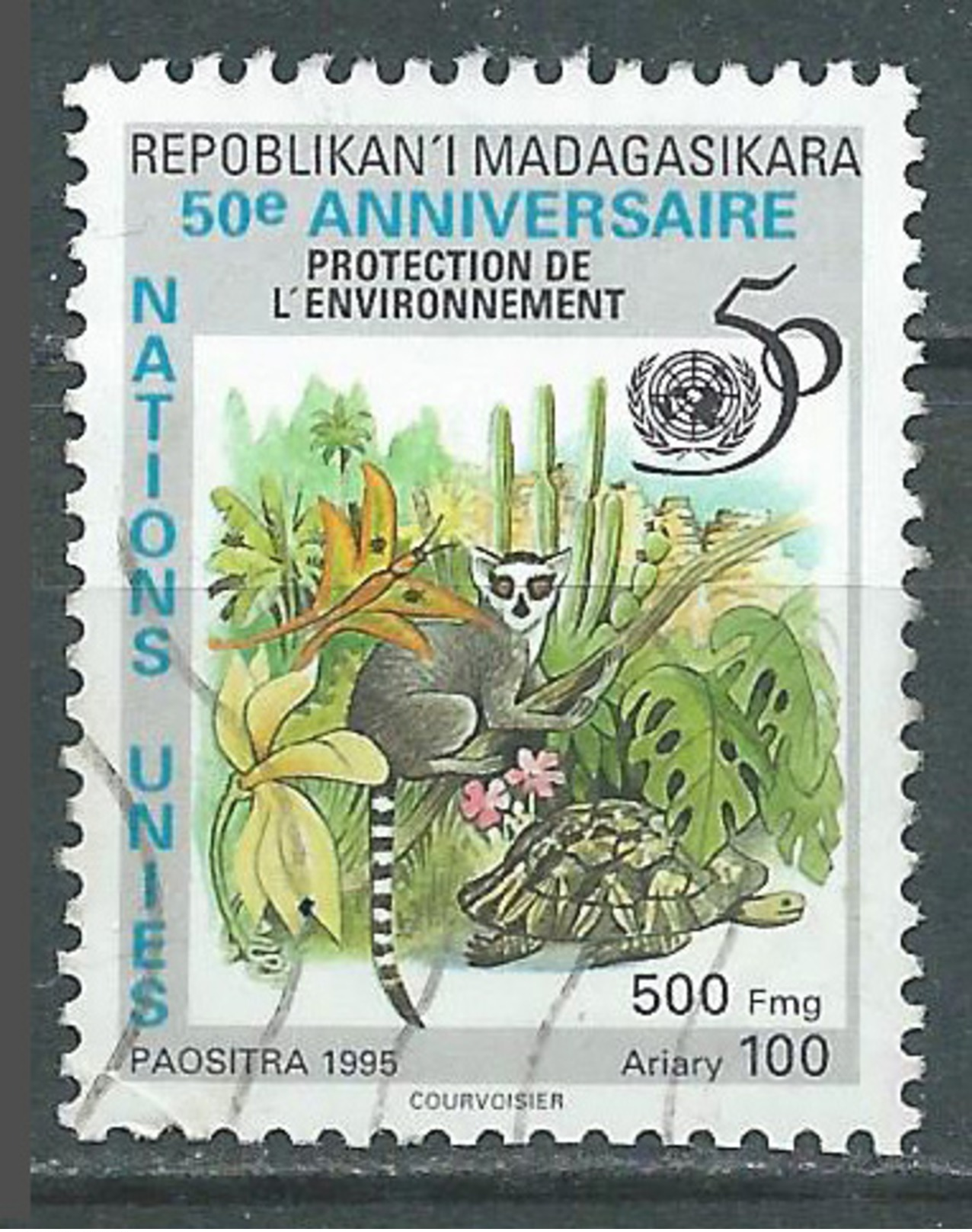 Madagascar 1995 Nations Unies Oblitéré ° - Madagascar (1960-...)