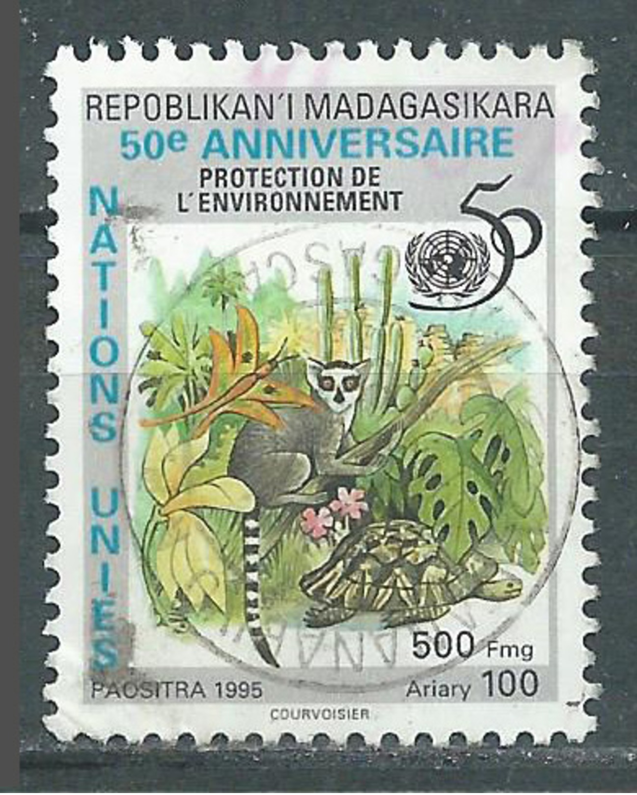 Madagascar 1995 Nations Unies Oblitéré ° - Madagascar (1960-...)