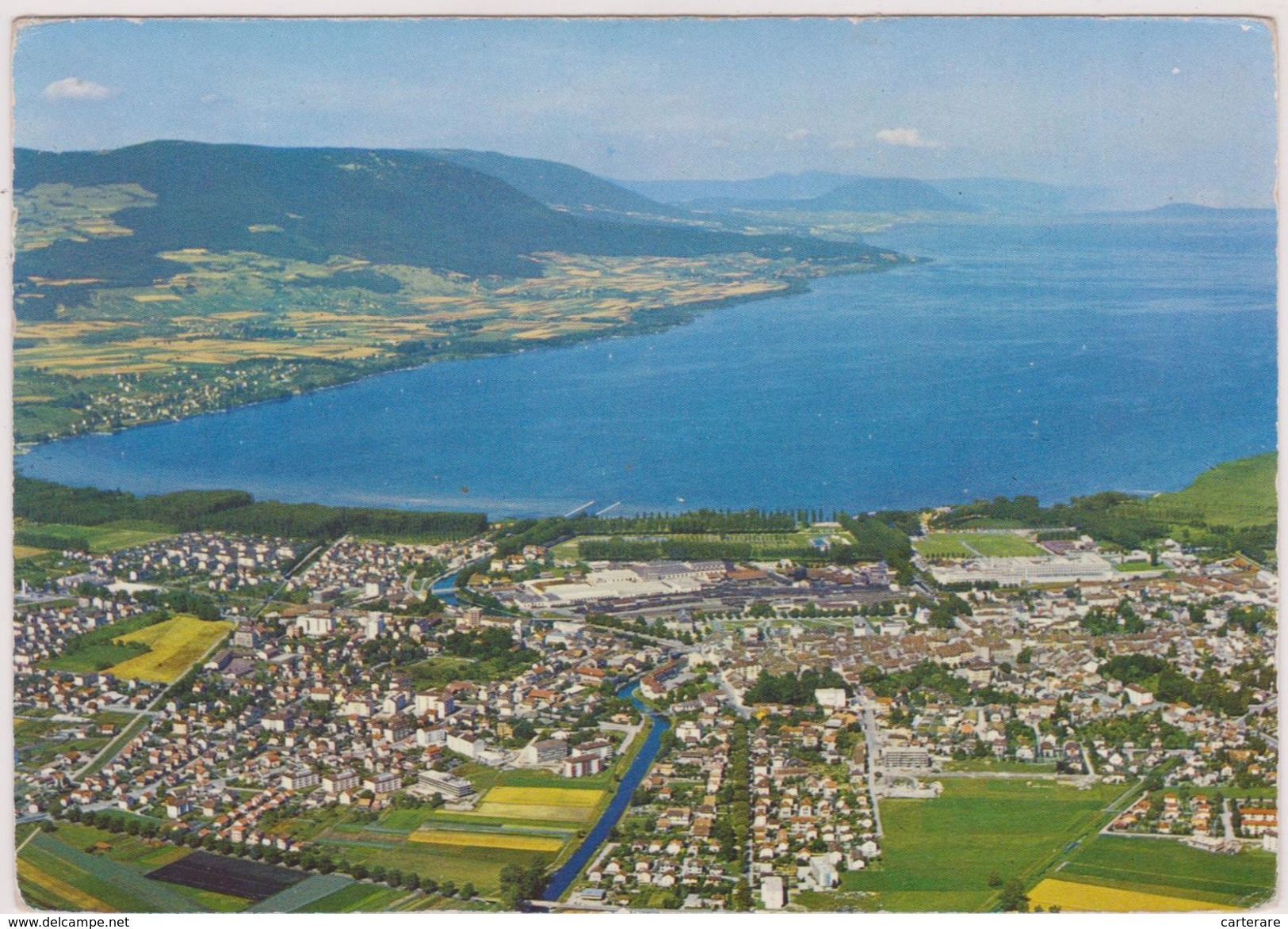 SUISSE,SCHWEIZ,SVIZZERA,SWITZERLAND,HELVETIA,SWISS ,vaud, YVERDON LES BAINS,VUE AERIENNE - Yverdon-les-Bains 