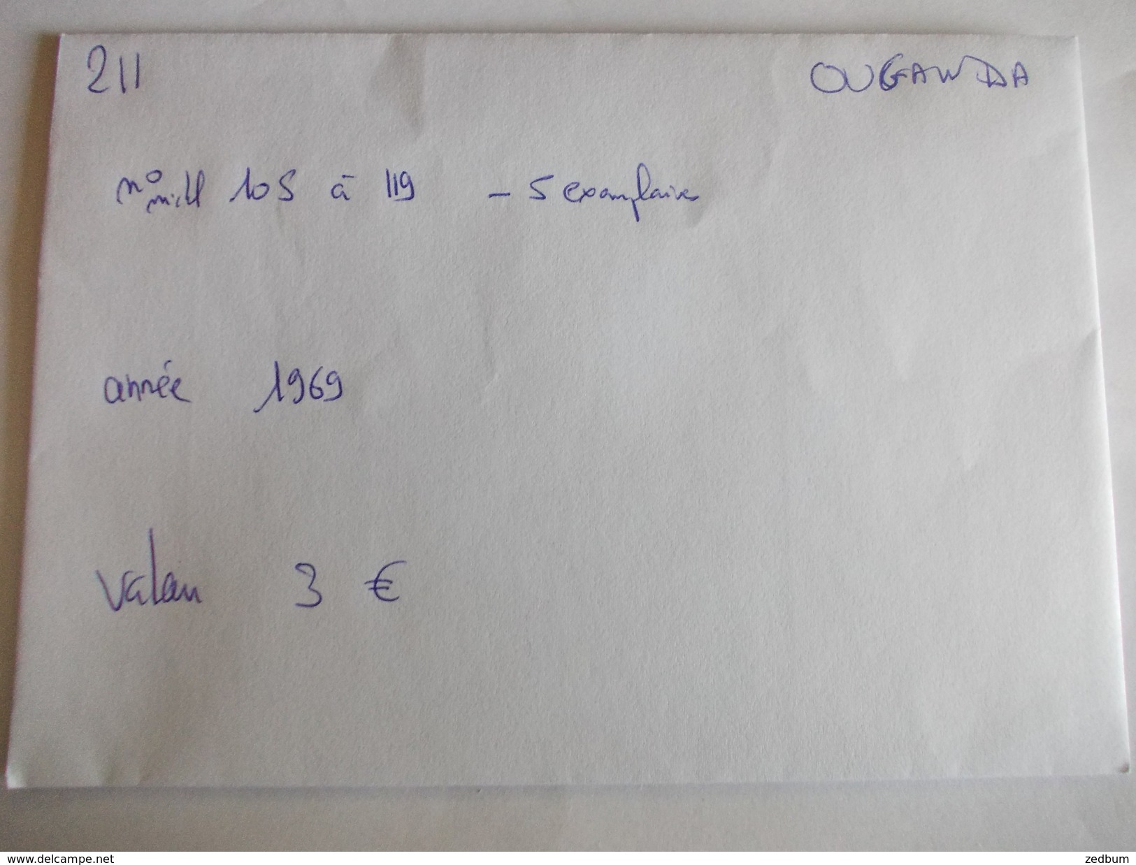 TIMBRE Ouganda Valeur 3.00 &euro; - Ouganda (1962-...)