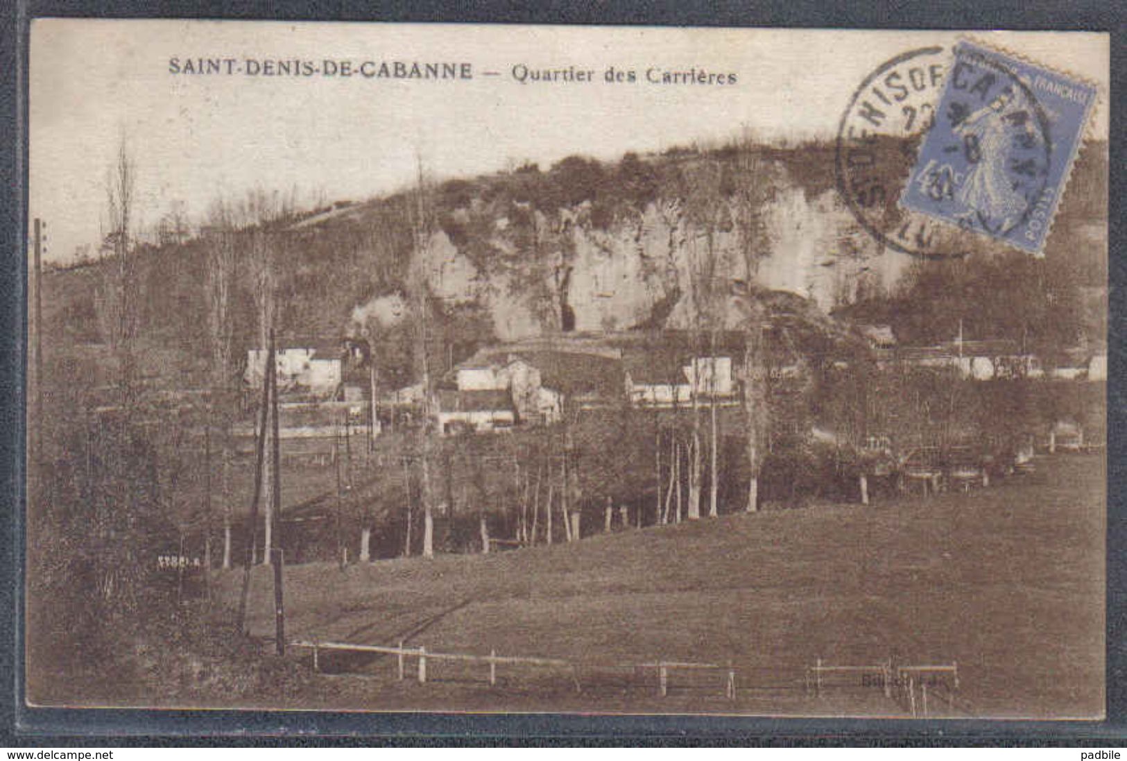 Carte Postale  42. Saint-Denis-de-Cabanne  Quartier Des Carrières  Trés Beau Plan - Autres & Non Classés