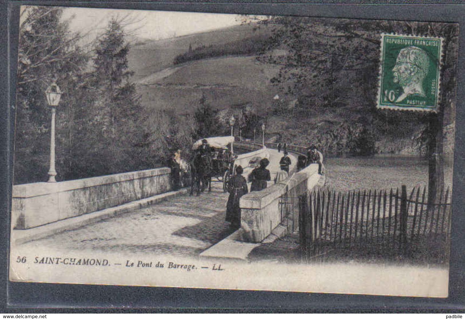 Carte Postale  42. Saint-Chamond  Le Pont Du Barrage  Trés Beau Plan - Saint Chamond