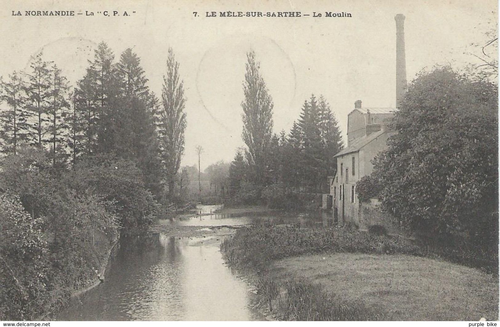 61 Orne 7 Le Mêle Sur Sarthe Mesle Le Moulin 1905 - Le Mêle-sur-Sarthe