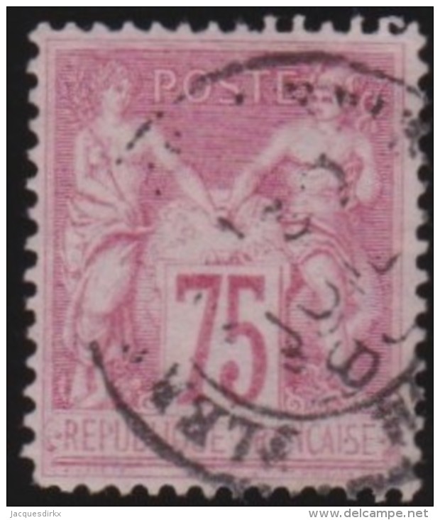 France   .    Yvert      .       81            .         O   .        Oblitéré - 1876-1898 Sage (Type II)