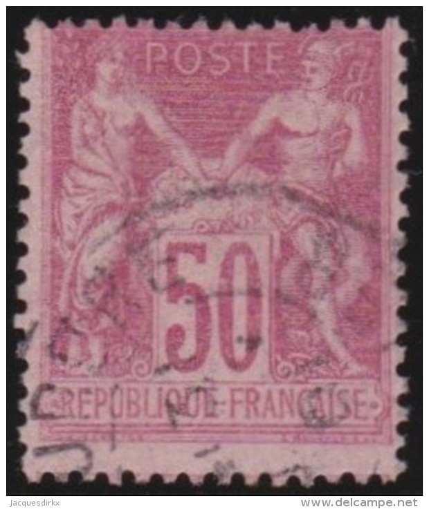 France   .    Yvert      .       104           .         O   .        Oblitéré - 1898-1900 Sage (Type III)