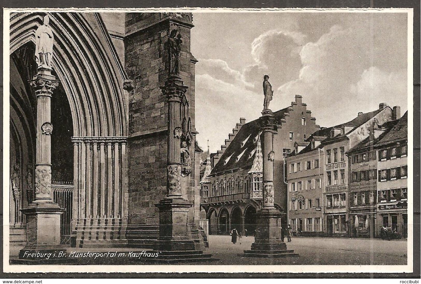 Freiburg I. Br., Münsterportal M. Kaufhaus - Freiburg I. Br.