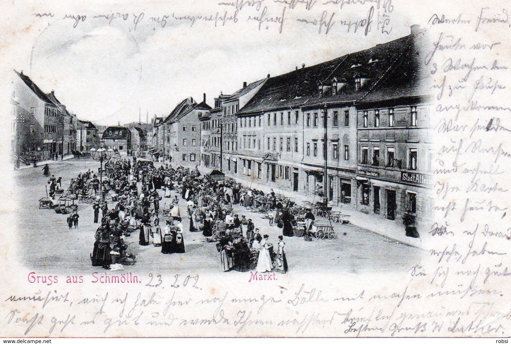 Deutschland, Gruss Aus Schmölln, Markt - Schmoelln