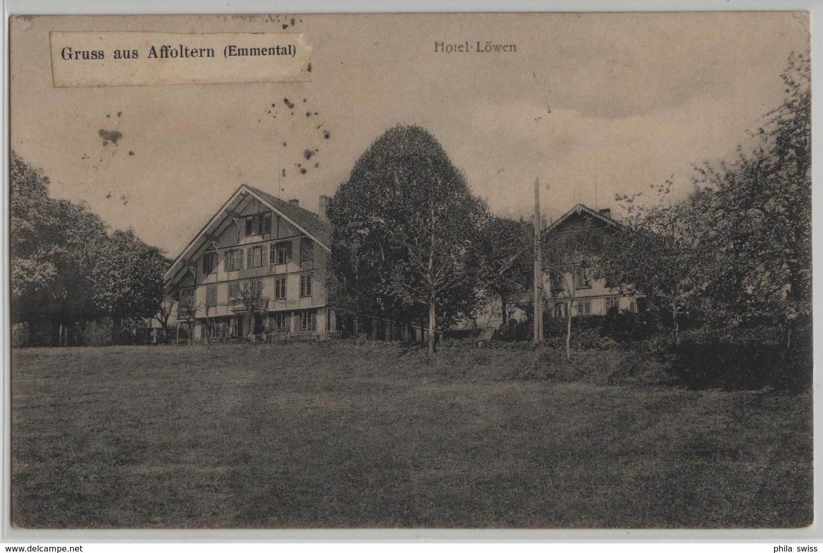 Gruss Aus Affoltern Im Emmental - Hotel Löwen - Photo: Th. Steiner-Schär - Affoltern Im Emmental 