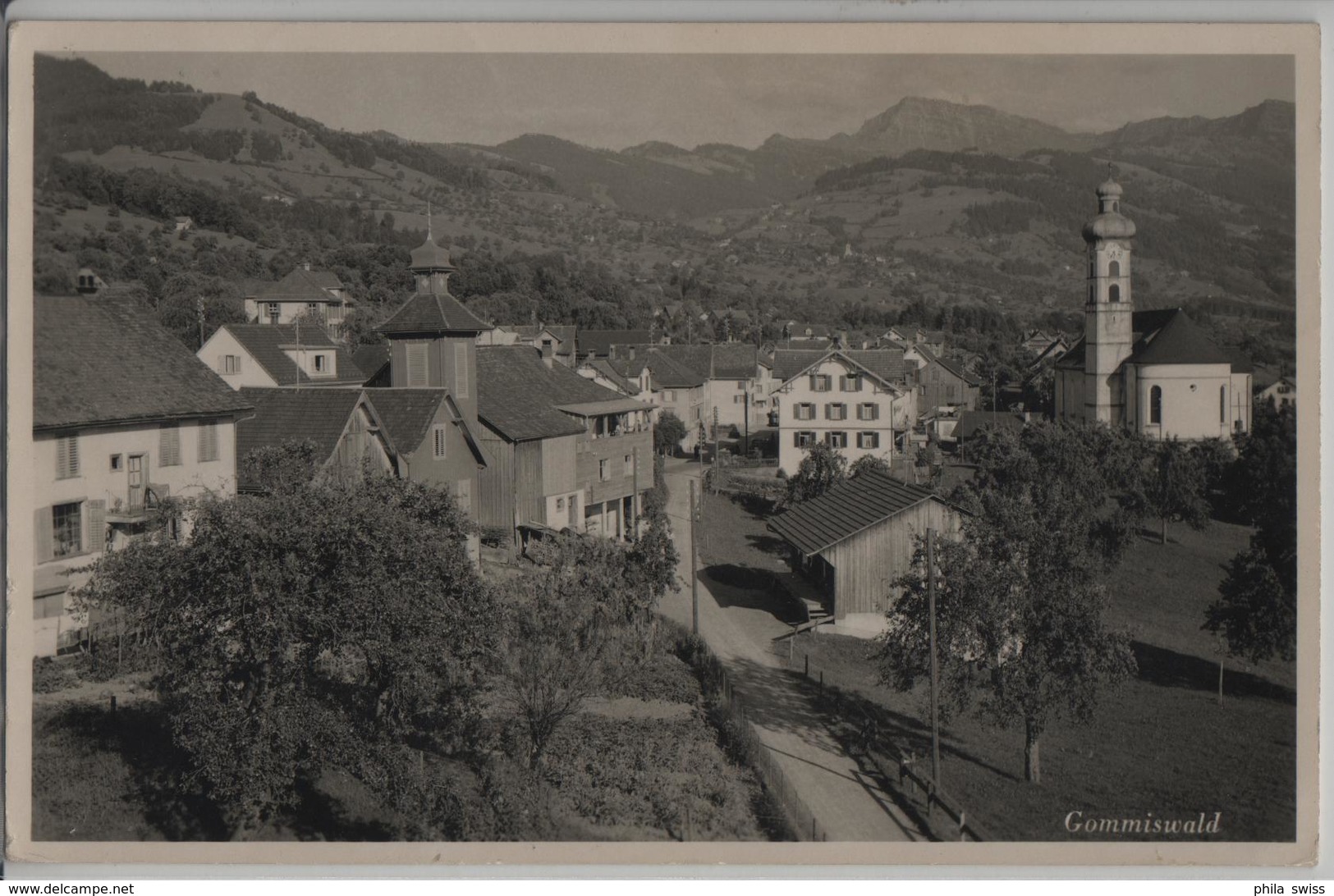 Gommiswald - Dorfansicht - Photo: G. Ensslin - Gommiswald