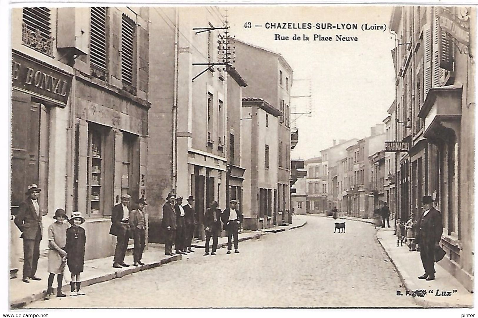 CHAZELLES SUR LYON - Rue De La Place Neuve - Autres & Non Classés