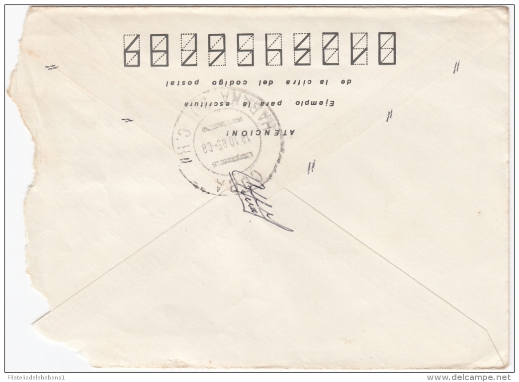 1984-EP-100 CUBA 1984 Ed.195k. POSTAL STATIONERY ANGOLA WAR USE. HOTEL COLONY PINES IS. - Briefe U. Dokumente