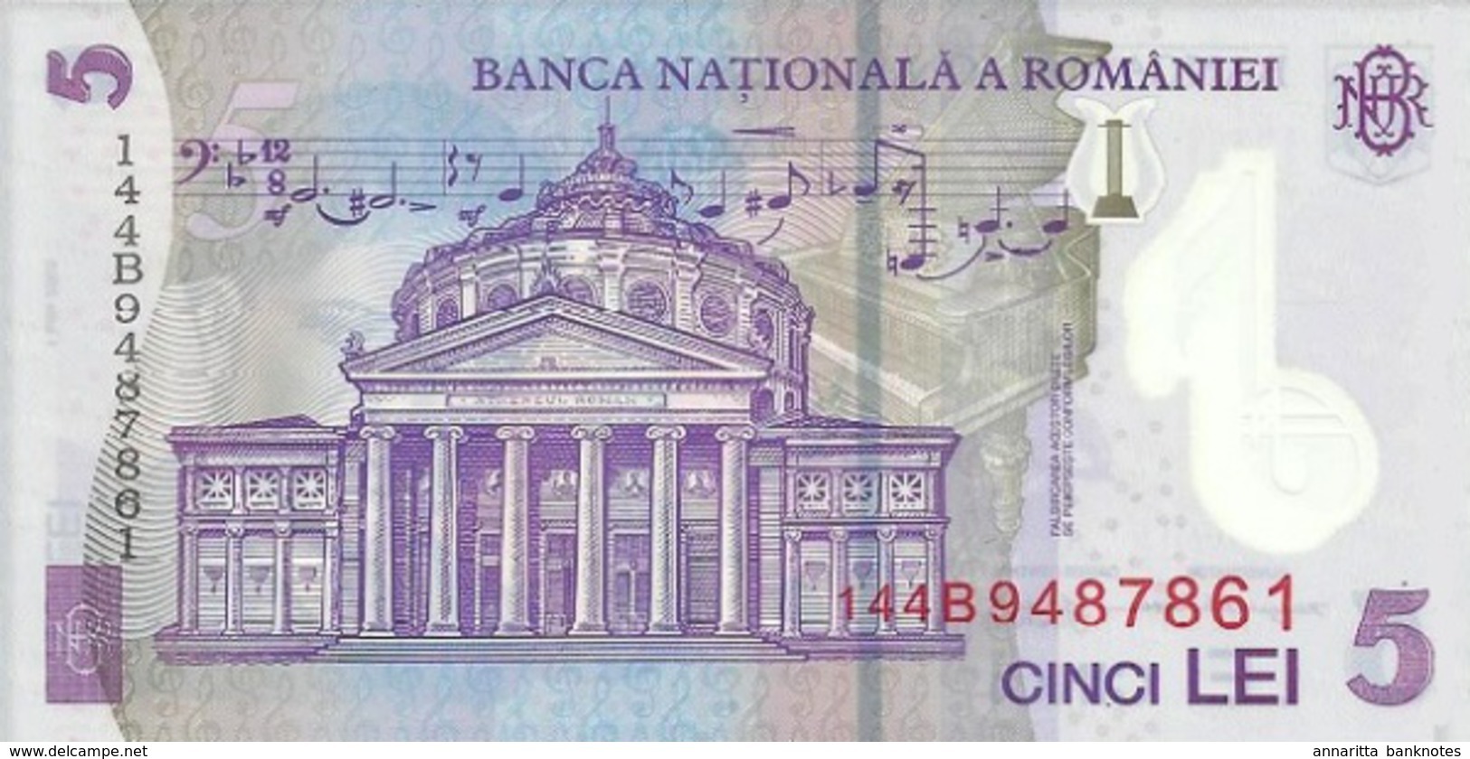 ROMANIA 5 LEI 2005 (2014) P-118 UNC [RO118b14] - Romania