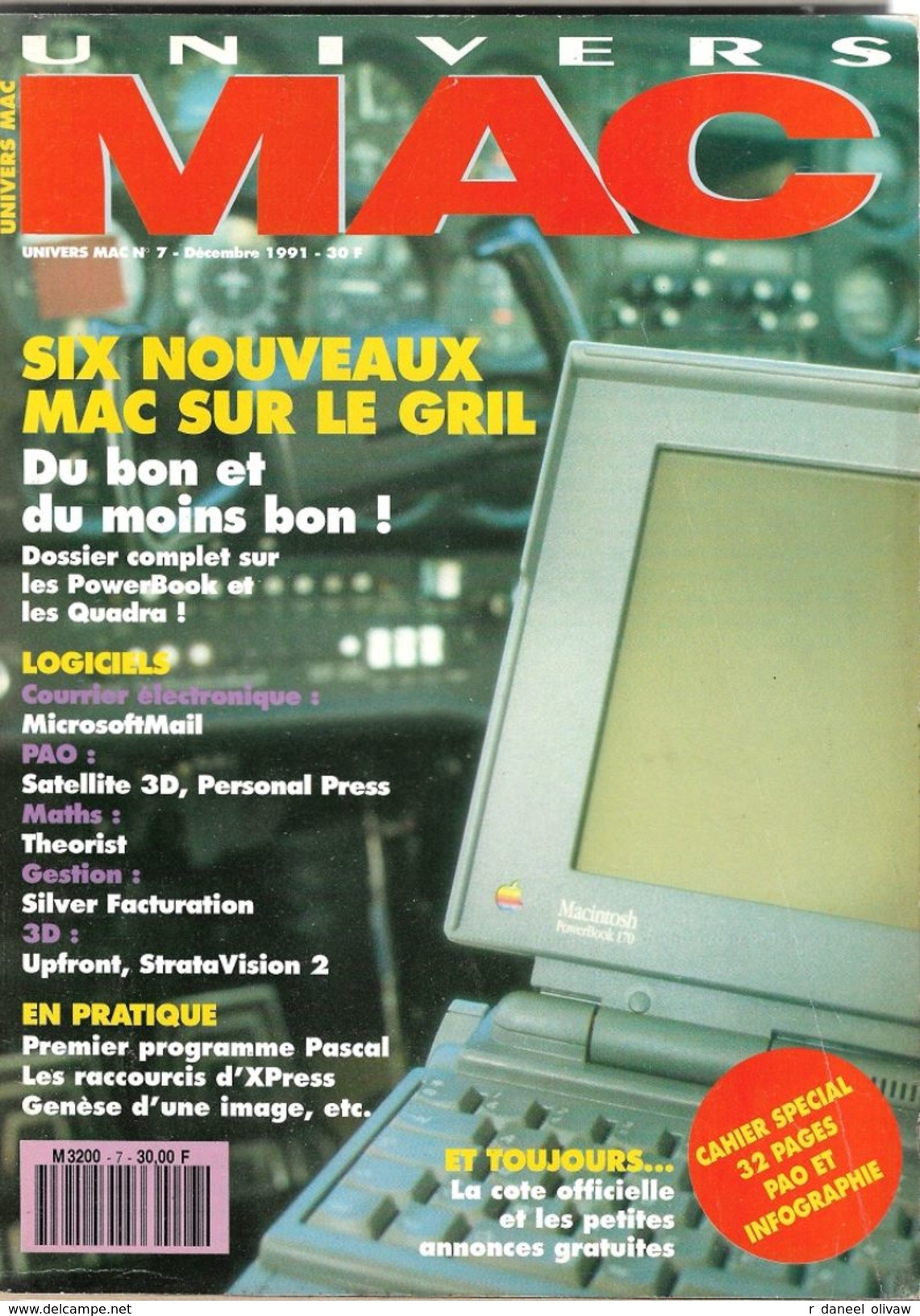 Univers Mac N° 7 - Décembre 1991 (BE+) - Informatique