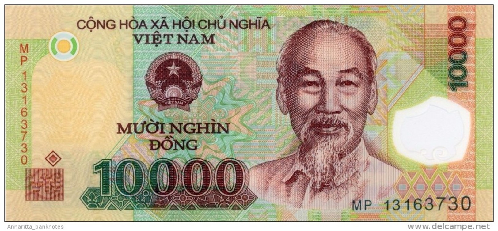 VIETNAM 10000 &#x110;&#x1ED2;NG ND (2013) P-119g UNC [VN343g] - Viêt-Nam